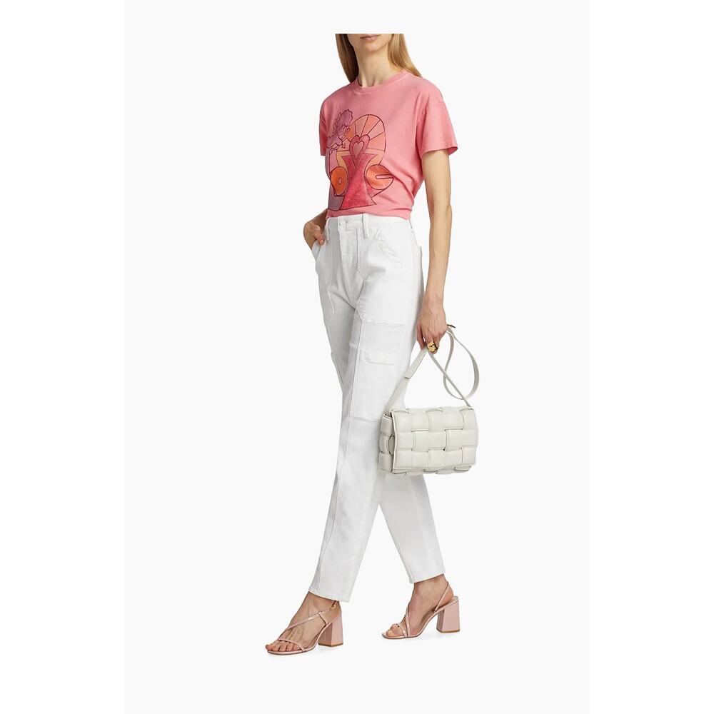 Mother Denim Private Double Pocket Skimp Jeans in Fairest of them White All 28